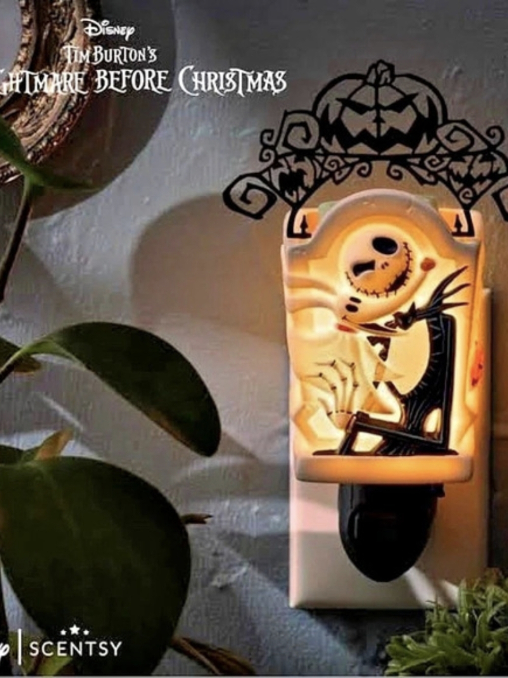 🎃 Scentsy Jack Skellington Pumpkin King Mini Warmer | NBC | New in Box